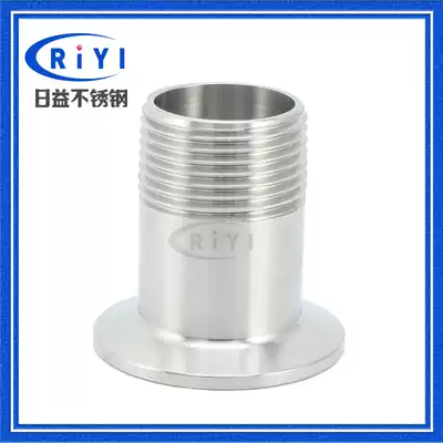 304 sanitary grade quick-install external thread joint screw buckle 316L clamp type external thread chuck quick-open factory direct sales