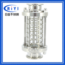 304 Sanitary Level Mesh Hood Quick Fit View Mirror Quick Fit Pipe Container Glass Tube Viewport Hot Pin