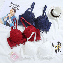 Underwear female thin student high school girl lace sexy cute auxiliary breast anti-sagging gathering on small bra