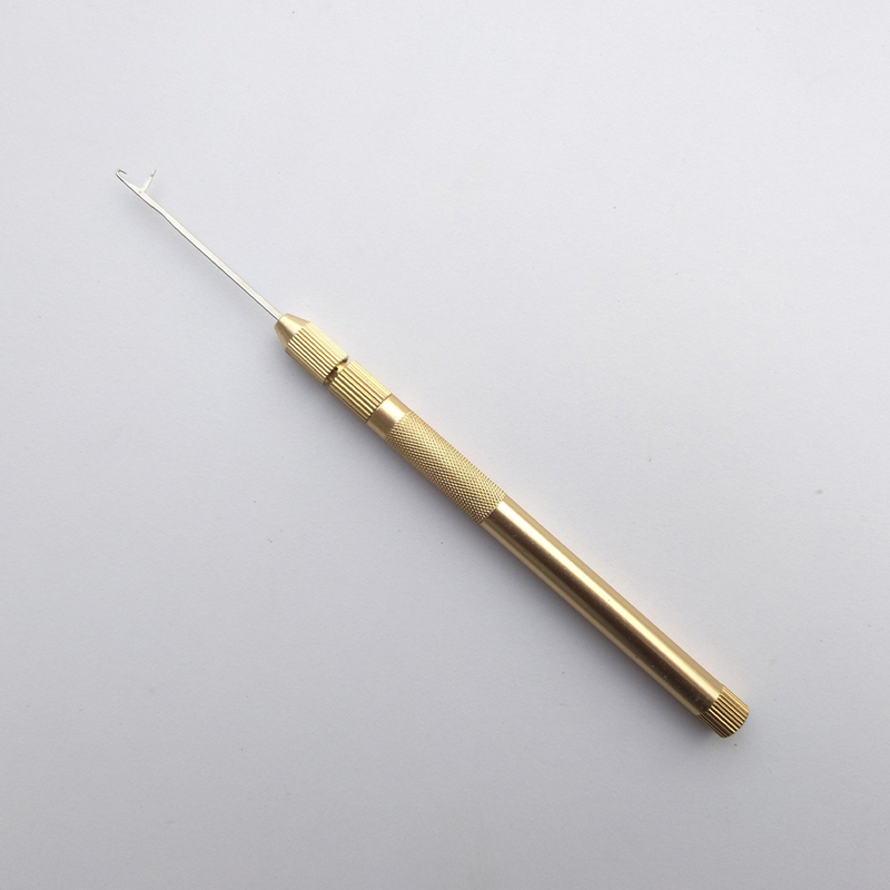 Hair Extension Feather Hair Extension Metal Crochet Hook with Tongue Hook Needle Beaded Wig Dreadlocks Silicone Light Hair Extension Crochet Hook