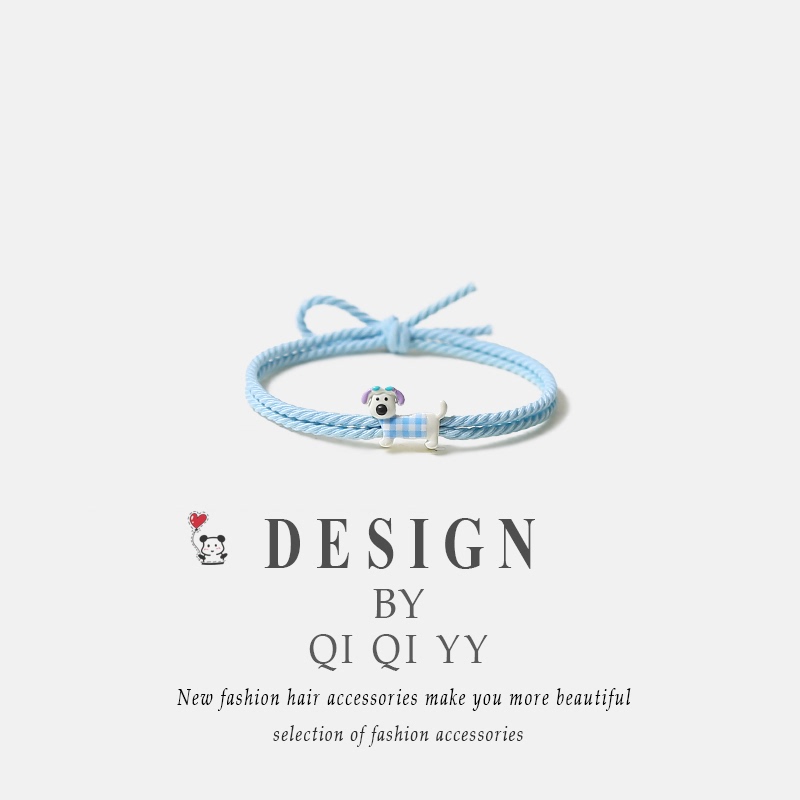 Simple and Cute Puppy and Cat Hair Ties for Women, High-Elasticity Ponytail Hair Ties, Gift for Boyfriend or Best Friend, Rubber Band Hair Accessories