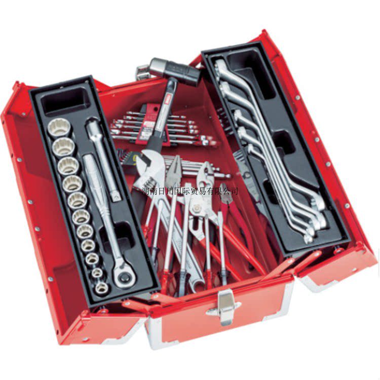 Japan TONE front field TSS460 SV BK steam repair portable V-shape 2-section toolbox