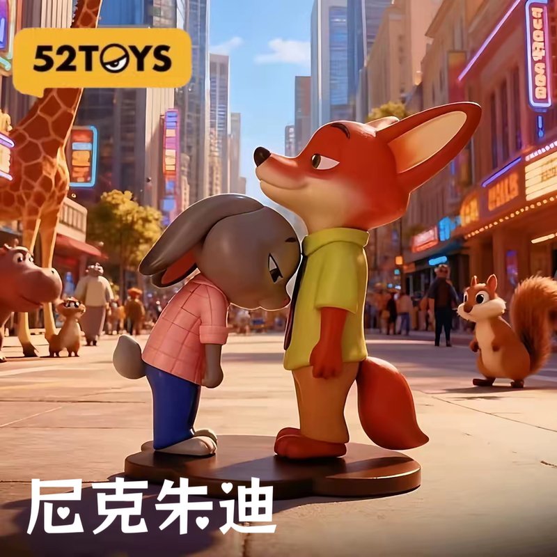 Authentic 52Toys Disney Zootopia Blind Box Figures Nick and Judy Ornaments Gifts for Men and Women Authentic 52Toys Disney Zootopia Blind Box Figures Nick and Judy Ornaments Gifts for Men and Women
