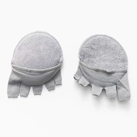 Серый без пальцев, универсальный размер (36–39), 2 пары.