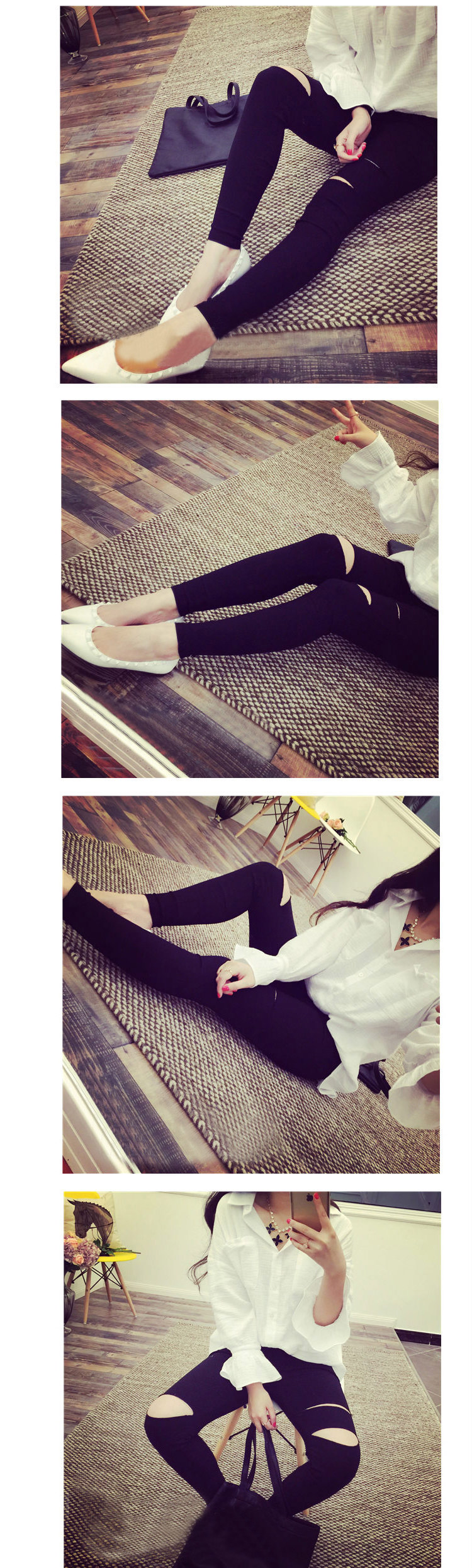 2017 Hàn Quốc phiên bản của mùa hè phần mỏng Slim mặc đen ladies xà cạp dài sinh viên chặt chẽ chân quần bút chì quần váy ngắn