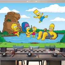 Simpsons Tide brand hanging cloth ins Net red background cloth bedroom bedside decoration wall cloth dormitory wall cloth tapestry