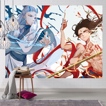 Where to hang the cloth mesh red background cloth Bar decorative wall cloth thickened with velvety bedroom headboard linen cloth to customize