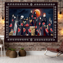 Japanese anime Naruto background cloth ins hanging cloth wall cloth background wall bedside bedroom wall wall tapestry