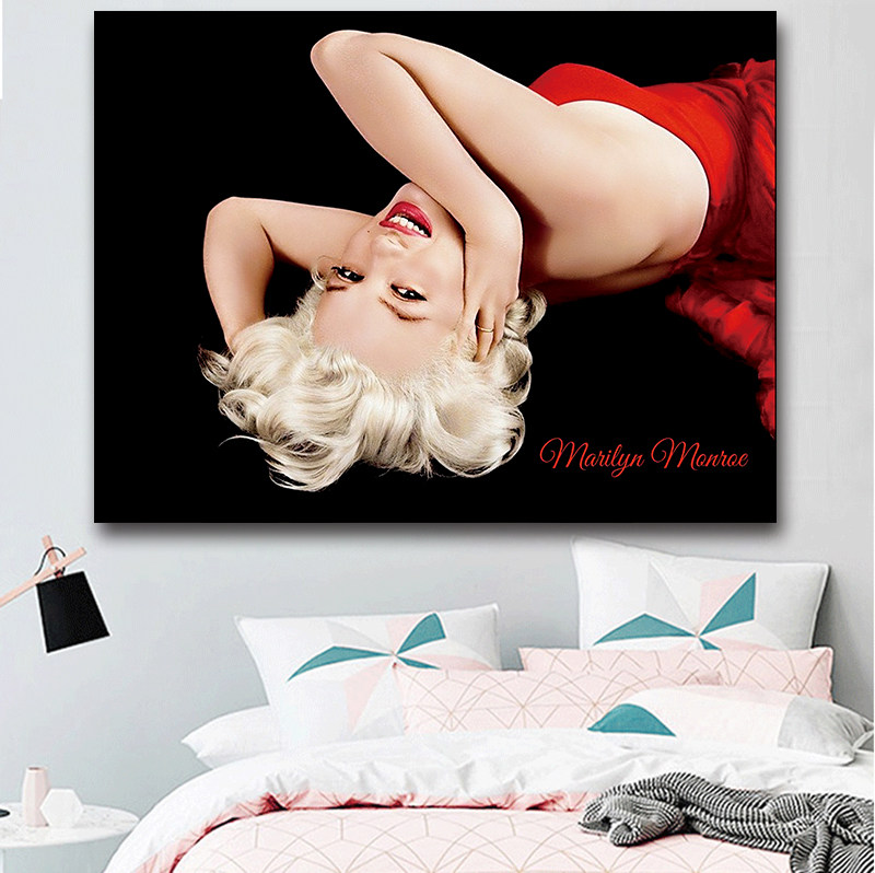 Marilyn Monroe Hanging Cloth Home Cloth Art Photo Online Red Bedside Dormitory Clothing Shop Decoration Background Cloth Customizable