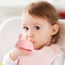 Small mushroom teether baby teething stick boilable food-grade silicone chewing gum for 6 months to prevent hand eating during teething period