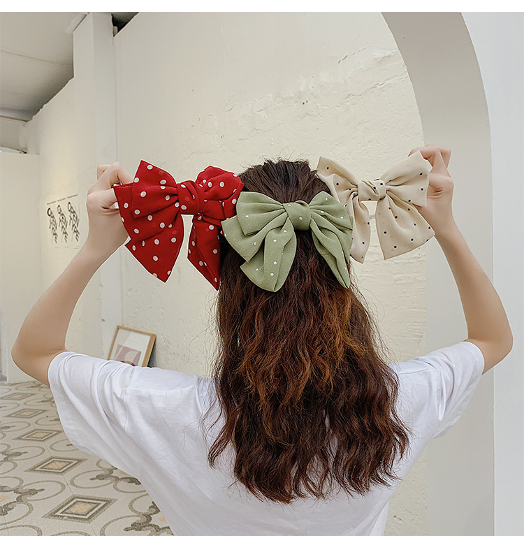 Women's Cute Simple Style Bow Knot Alloy Cloth Hair Clip display picture 3