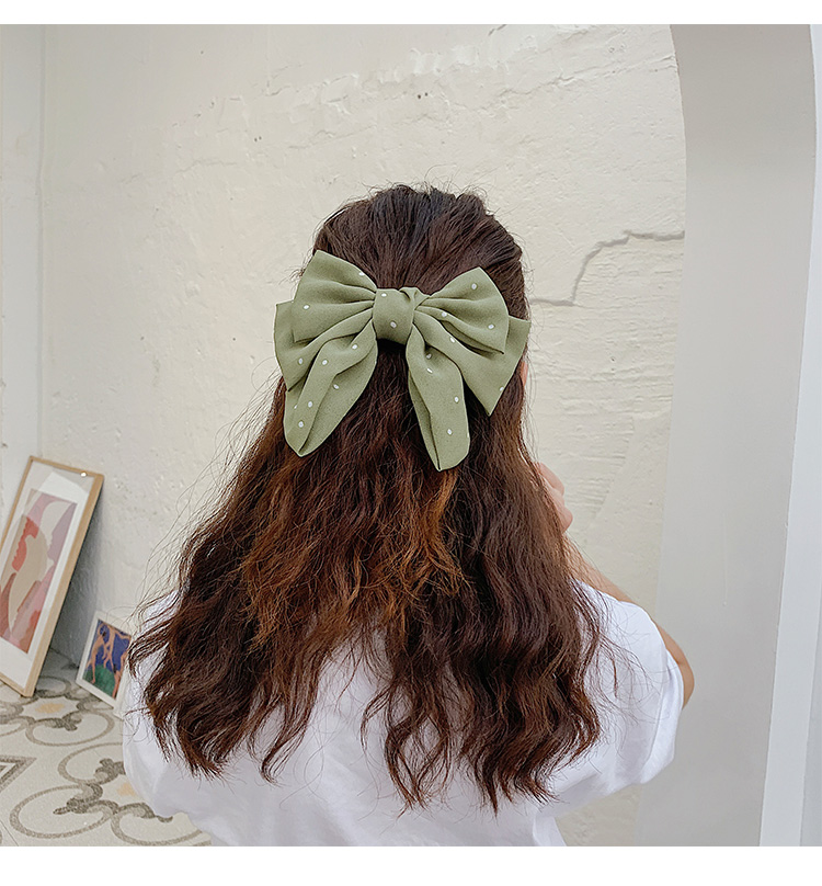 Women's Cute Simple Style Bow Knot Alloy Cloth Hair Clip display picture 2