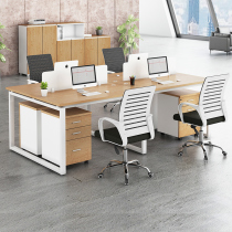 Staff desk 4 people simple modern office screen staff table and chair combination 6 people computer desk