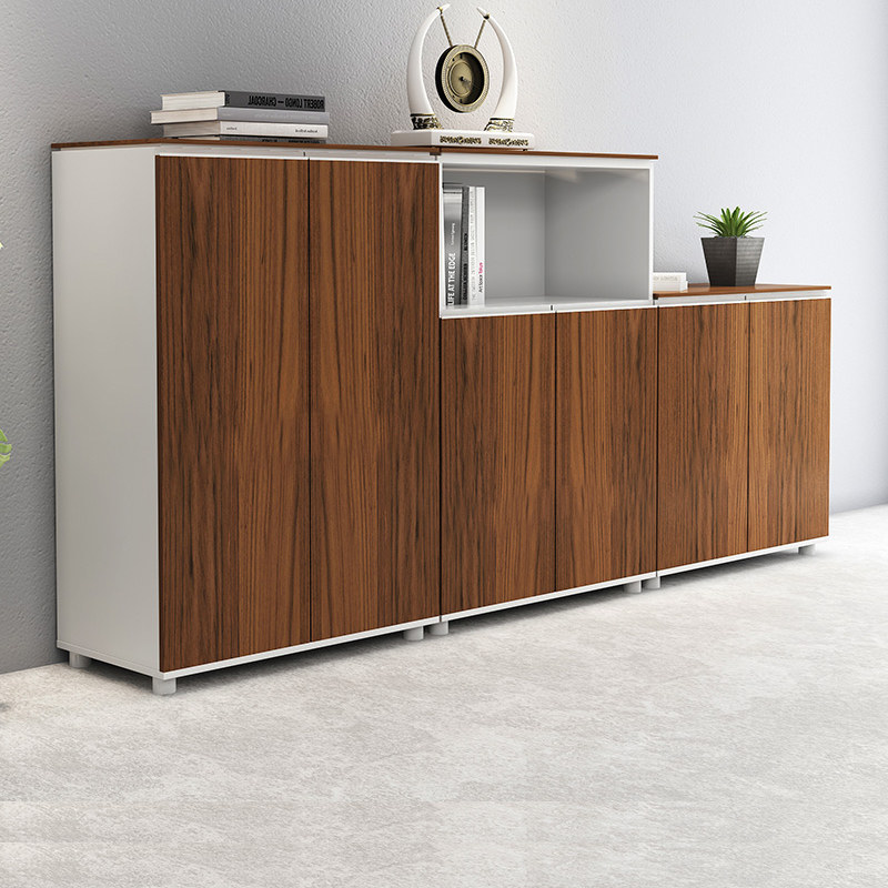 Office wooden cabinet floor-type file cabinet bookcase data high and low cabinet Show cabinet household cabinet