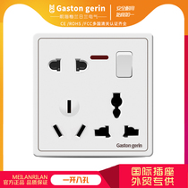 86 type home improvement wall concealed surface mounted power supply two three three socket with switch one open eight hole 8 hole socket panel
