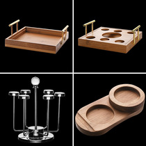 Home Rectangular Kettle Bamboo Cup Tea Cup Tea Cup Whisky Wine Glass WINE GLASS SUIT TRAY WATER CUP HOLDER