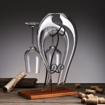 Red wine glass suit Home 2 clothes a pair of high foot cups Couple Crystal Cup Creative individuality Euro Wine Cup