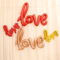 love aluminum film balloon wedding room decoration proposal arrangement party dress up supplies l5210 bedroom 0 2 standard color