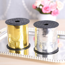 Bright gold Bright silver ribbon Shiny ultra-long festive balloon decoration ribbon Festive wedding tie rope 2020 new product