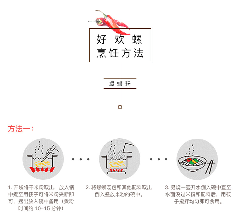 螺蛳粉届扛把子 好欢螺 螺蛳粉300g*3袋 图13