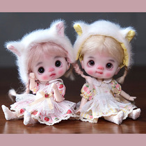 Strawberry Cat Cat ob11 Coat bjd8 Sub 6 Dress Suit GSC Middle Cloth ob24 Small Fish Body Set