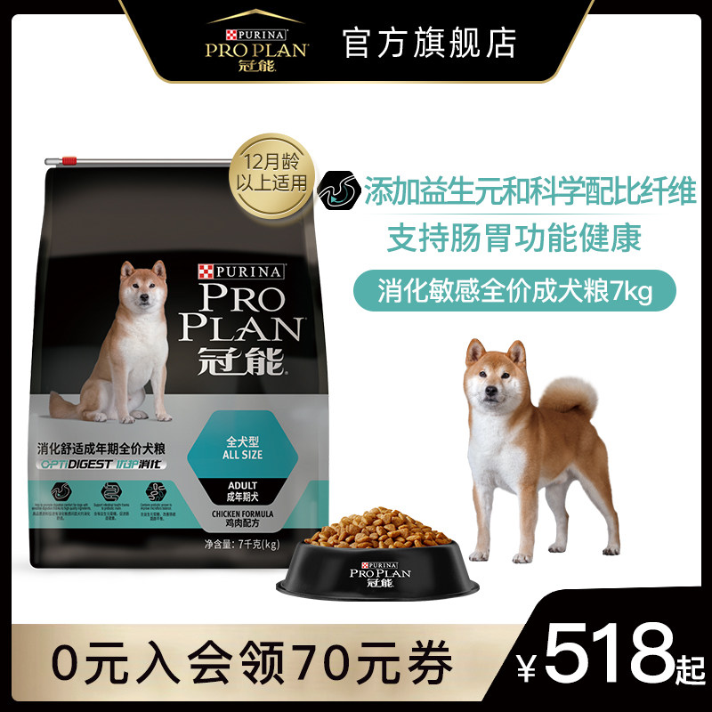 Crown Energy Dog Eating Gut Comfort Food Samo Chai Dogs Digest Sensitive added probiotics 2 5kg 7kg