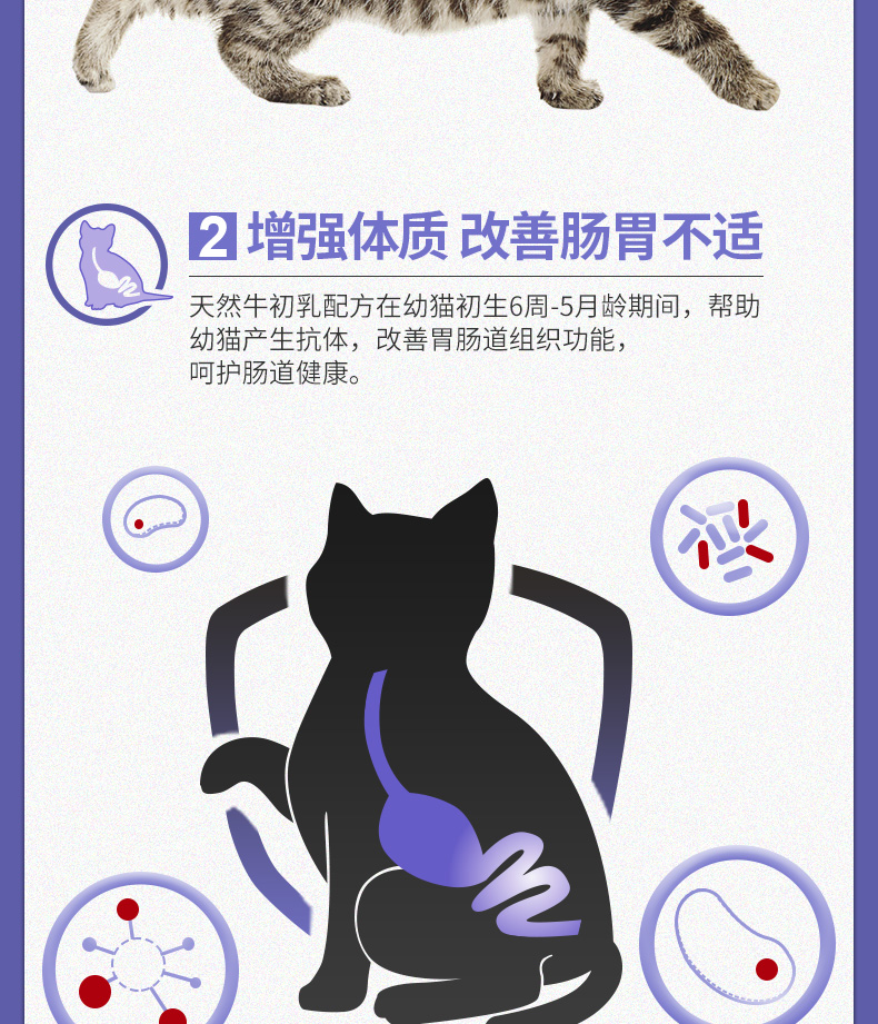 Mèo có thể cho mèo ăn, mèo mang thai đủ tháng trong thời kỳ cho con bú, mèo vào tháng 12, 1 ~ 4 tháng, thức ăn cho mèo, 2,5kg - Cat Staples thức ăn của mèo