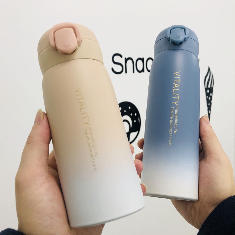 Insulation water glass Sub-bottle Men's girls Heart ins Cute Children Trend Portable Elementary School Kids Brief Freshener