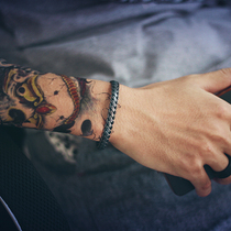 European and American original retro simple men and women couples fashion personality bracelet three-line roll bracelet couple open bracelet