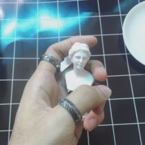 European and American ring mens and womens titanium steel simple ring fashion triangle rhombus geometric line couple pair ring tail ring jewelry