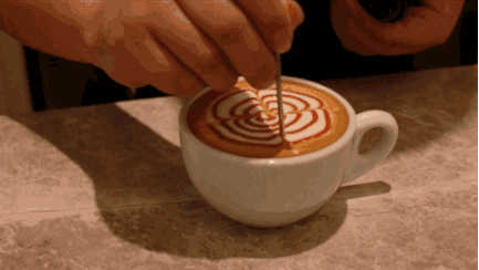 Thép không gỉ 304 cà phê kéo hoa kim chạm khắc que crochet hoa sơn hoa lạ mắt caramel macchiato - Cà phê cốc uống cafe giữ nhiệt