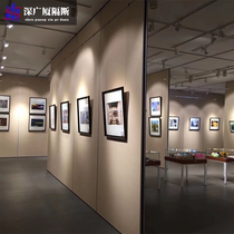 Exhibition Hall activity partition screen hanging track hanging drawing board mobile folding door Gallery Museum Art Museum activity exhibition board