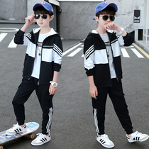 Boys autumn clothes 2022 New suit CUHK Childrens childrens young children Yangqi Casual Sports Three Sets of clothes