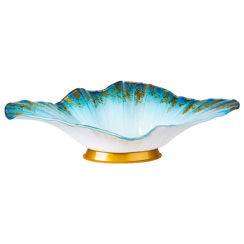 High-end salmon sashimi plate platter dry ice creative tableware seafood plate fish carving plate stingy special plate plate