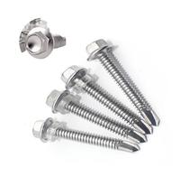 Photovoltaic self-tapping dovetail screw tile iron sheet self-tapping screws three-combined nickel plated screw stainless steel screw assembly