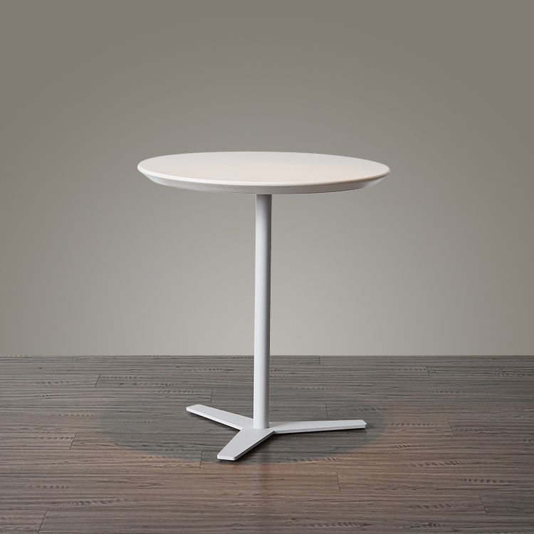 Modern minimalist living-room sofa edge a few white round Euro style corner several balcony-like room mobile coffee table tea table