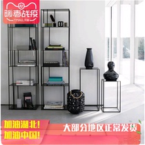 loft coffee table Nordic sofa metal corner few living room flower stand industrial wind small square table master side