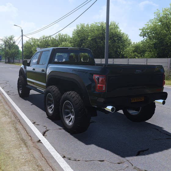 Ouka 2/American Car Mod Ford F150 Raptor R Hennessy Velociraptor Pickup Truck High-Quality Mod
