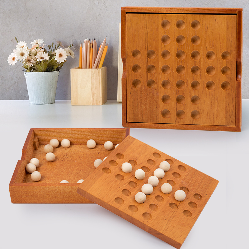 Wooden Classical Independent Diamond Chess Children Puzzle single aristocratic desktop game chess Kong Miner Toy Kids Toys-Taobao