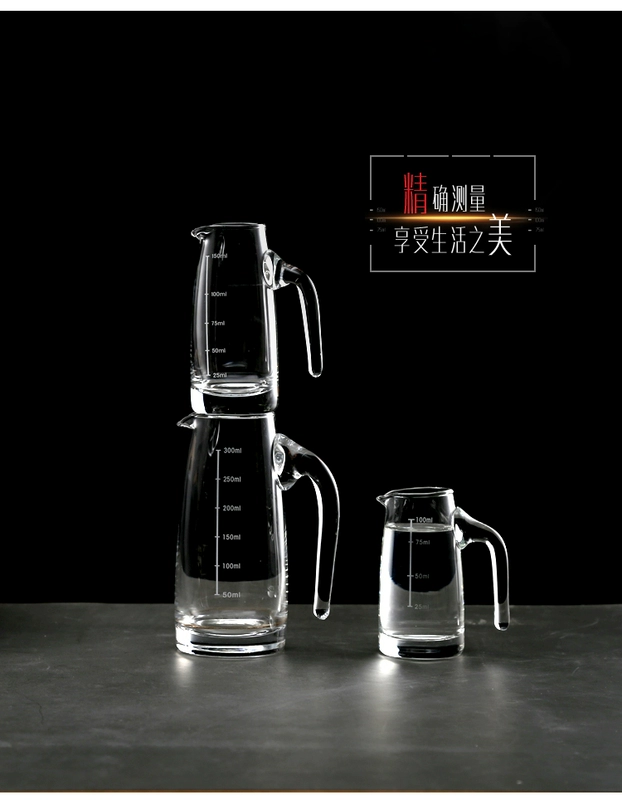 Dày thủy tinh trong suốt rượu vang trắng rượu vang decanter decanter tàu ngầm cup với quy mô rượu vang ly uống rượu tây