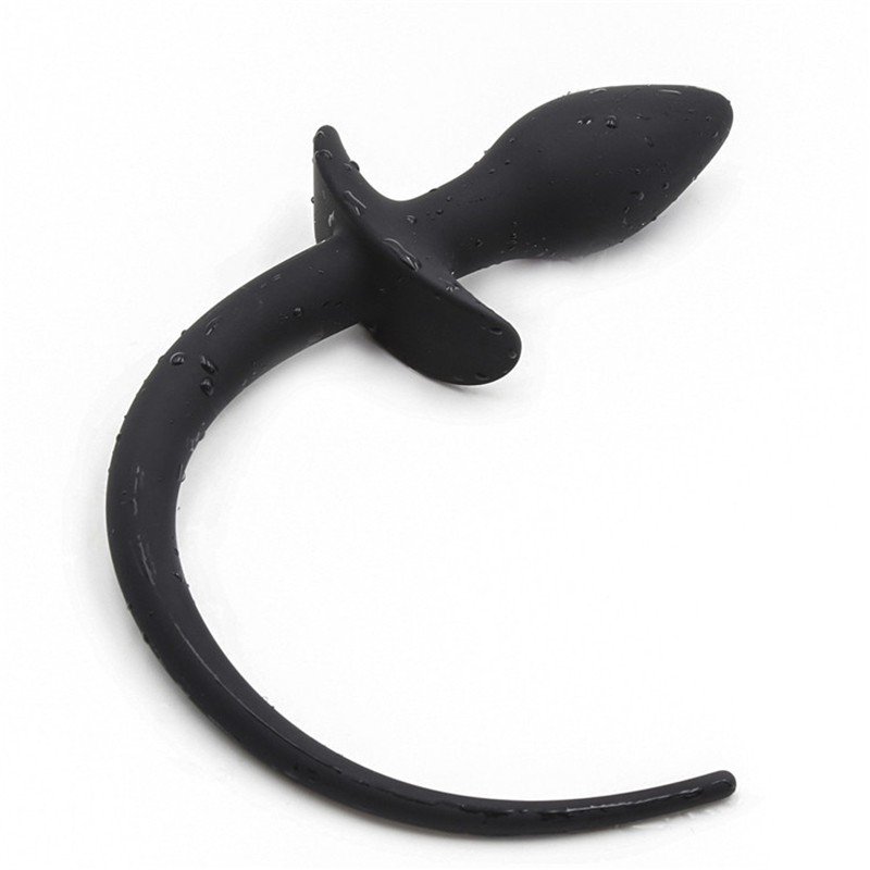 Silicone dog tail rear anal anal SM SM Tool for men and women dress up to teach SM fun supplies