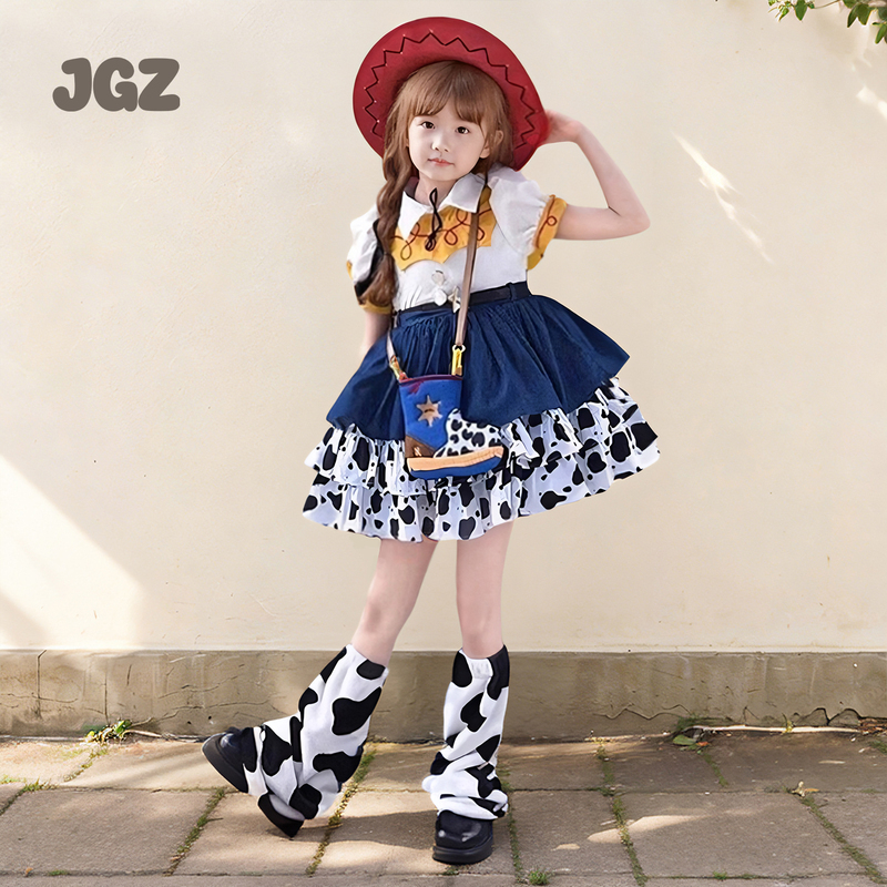Disney Toy Story Girls' Dress Trish Princess Dress Little Girl Spring and Autumn New Cartoon Cosplay Costume