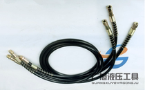 Hydraulic tool high pressure oil pipe hose rubber pipe with ZG3 8 joint internal and external thread 70MPA hydraulic oil pipe