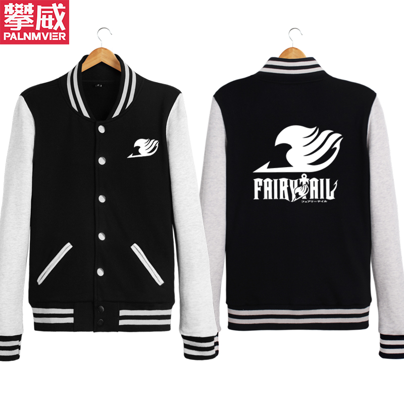 Fairy Tail Quần áo Fairy Tail Guild Logo Áo len mùa thu và mùa đông Áo len nam và nữ mặc bóng chày áo khoác nam đẹp