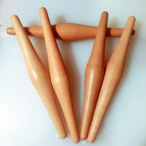 Special rolling pin for meat buns and white buns. Rolling pin with two pointed ends for big belly. Solid wood rolling pin for meat buns.