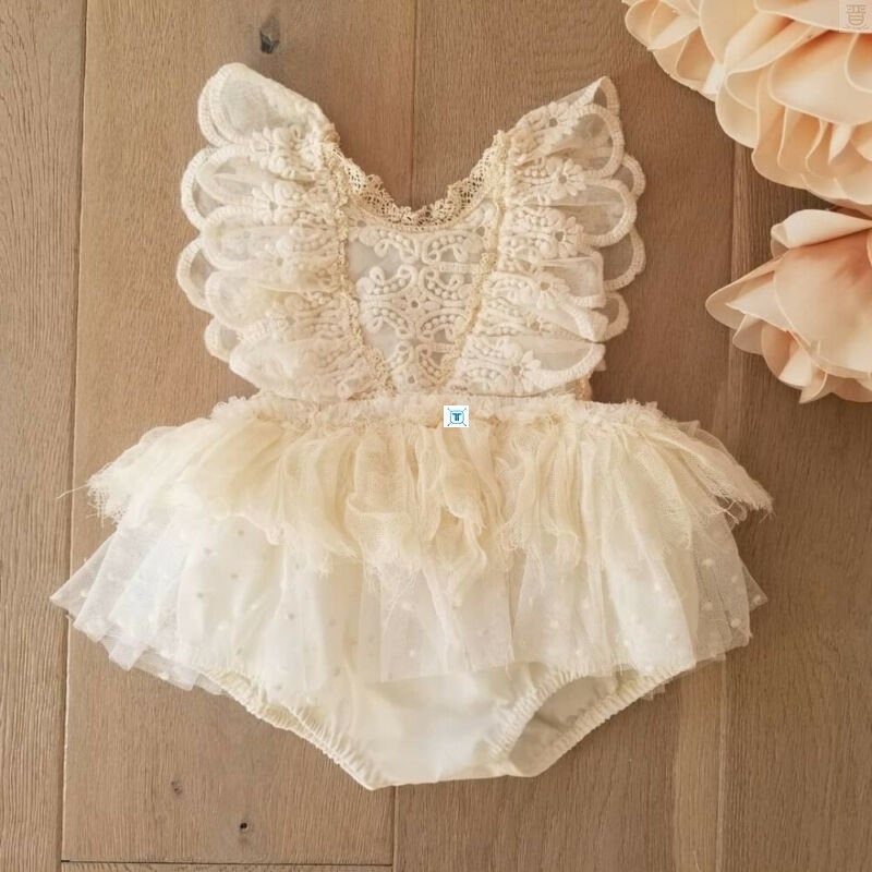 New Newborn Baby Girl Flower L Romper Bodysuit