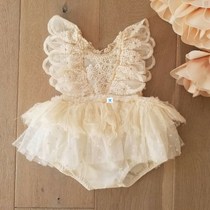 New Newborn Baby Girl Flower L Romper Bodysuit