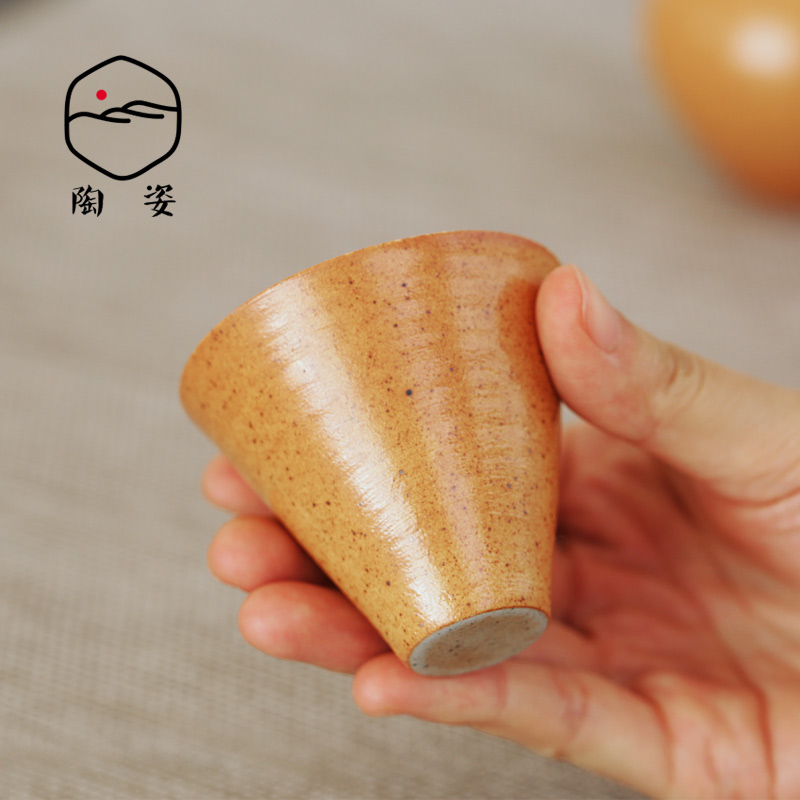 Ceramic coarse pottery teacup Ceramic sample tea cup masters cup bowl dehua tea tea cups of tea cup single CPU