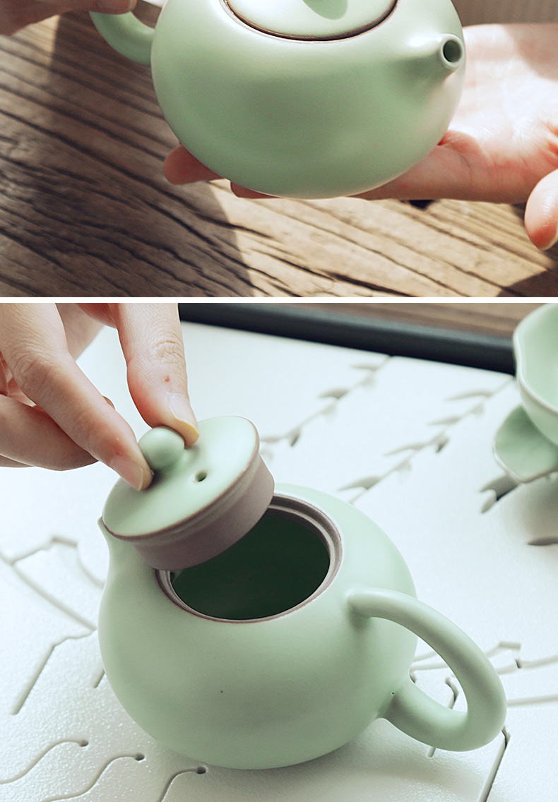 Open the slice TaoZi your up kung fu tea pot can keep checking ceramic tea set small household xi shi single pot teapot