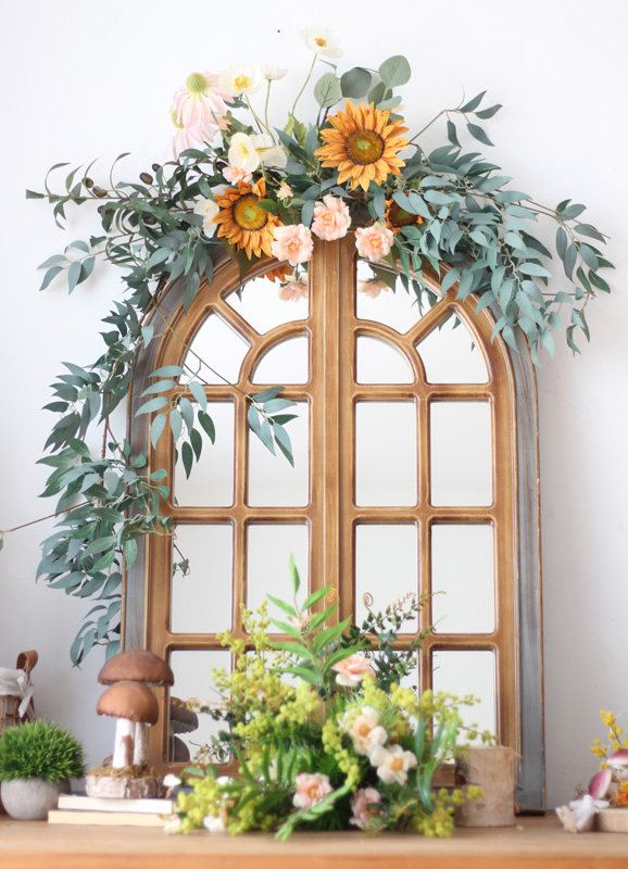 Sunhai designer flower vine simulation wall hanging wall decorated garden wedding photography setting art